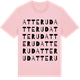 Pink Cotton t-shirt med Atterud ordlek t-shirt