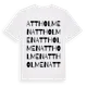 White t-shirt med Attholmen ordlek t-shirt