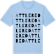 Blue Soul t-shirt med Attlered ordlek t-shirt