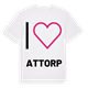 Jag älskar Attorp t-shirt stort tryck