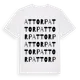White t-shirt med Attorp ordlek t-shirt