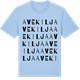 Blue Soul t-shirt med Avekilja ordlek t-shirt