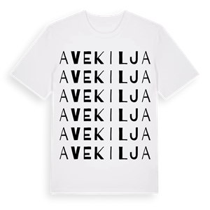 Avekilja ordlek t-shirt – ekologisk bomull t-shirt från Pinshirt