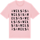Pink Cotton t-shirt med Avelsås ordlek t-shirt