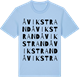 Blue Soul t-shirt med Åvikstrand ordlek t-shirt