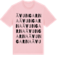 Pink Cotton t-shirt med Ävungarna ordlek t-shirt