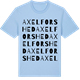 Blue Soul t-shirt med Axelforshed ordlek t-shirt