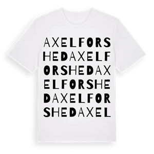 Axelforshed ordlek t-shirt – ekologisk bomull t-shirt från Pinshirt