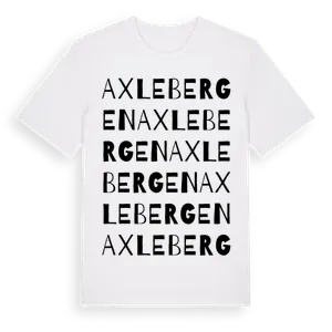 Axlebergen ordlek t-shirt – ekologisk bomull t-shirt från Pinshirt