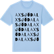 Blue Soul t-shirt med Axsjödal ordlek t-shirt