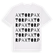 White t-shirt med Axtorp ordlek t-shirt