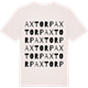 Vintage White t-shirt med Axtorp ordlek t-shirt