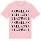 Pink Cotton t-shirt med Axvall ordlek t-shirt