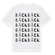 White t-shirt med Bäck ordlek t-shirt