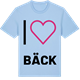 Blue Soul t-shirt med Jag älskar Bäck t-shirt stort tryck