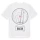 White t-shirt med Backa t-shirt