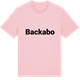 Pink Cotton t-shirt med Backabo fetstil t-shirt