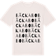 Vintage White t-shirt med Bäckabo ordlek t-shirt