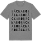 Mid Heather Gray t-shirt med Bäckabo ordlek t-shirt