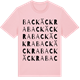 Pink Cotton t-shirt med Backäckra ordlek t-shirt