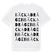 Bäckadrågen ordlek t-shirt