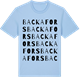 Blue Soul t-shirt med Backafors ordlek t-shirt