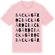 Pink Cotton t-shirt med Backagärde ordlek t-shirt