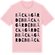 Pink Cotton t-shirt med Bäckagården ordlek t-shirt