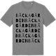 Mid Heather Gray t-shirt med Bäckagården ordlek t-shirt