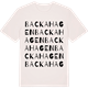 Vintage White t-shirt med Backahagen ordlek t-shirt
