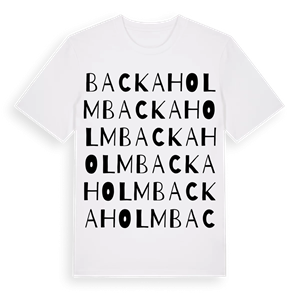 Backaholm ordlek t-shirt – ekologisk bomull t-shirt från Pinshirt