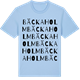 Blue Soul t-shirt med Bäckaholm ordlek t-shirt