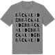 Mid Heather Gray t-shirt med Bäckaliden ordlek t-shirt