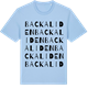 Blue Soul t-shirt med Backaliden ordlek t-shirt