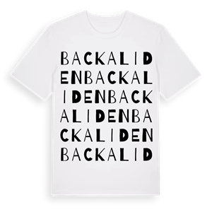Backaliden ordlek t-shirt – ekologisk bomull t-shirt från Pinshirt
