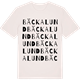 Vintage White t-shirt med Bäckalund ordlek t-shirt