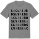 Mid Heather Gray t-shirt med Backalunds kvarn ordlek t-shirt