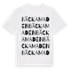 White t-shirt med Bäckamaden ordlek t-shirt