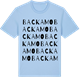 Blue Soul t-shirt med Backamo ordlek t-shirt