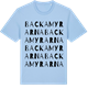 Blue Soul t-shirt med Backamyrarna ordlek t-shirt