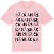 Pink Cotton t-shirt med Bäckanäs ordlek t-shirt
