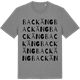 Mid Heather Gray t-shirt med Backäng ordlek t-shirt