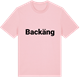 Pink Cotton t-shirt med Backäng fetstil t-shirt