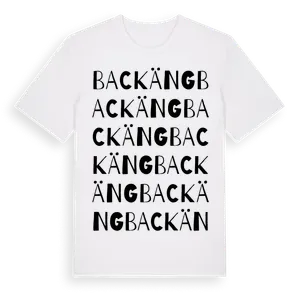 Backäng ordlek t-shirt – ekologisk bomull t-shirt från Pinshirt
