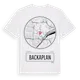 White t-shirt med Backaplan t-shirt