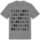 Mid Heather Gray t-shirt med Backarna ordlek t-shirt