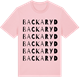 Pink Cotton t-shirt med Backaryd ordlek t-shirt