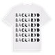 White t-shirt med Backaryd ordlek t-shirt
