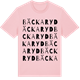 Pink Cotton t-shirt med Bäckaryd ordlek t-shirt