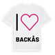 Jag älskar Backås t-shirt stort tryck
